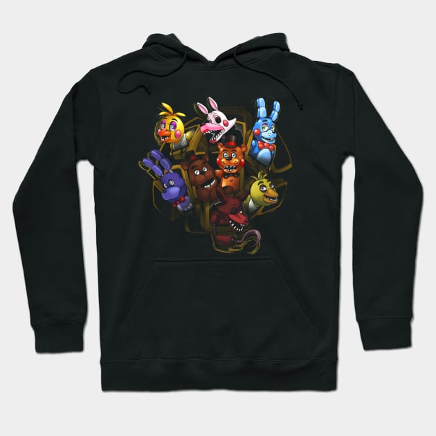 Five Nights at Freddy's 2 Hoodie by rezahardan